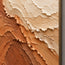Terracotta and Cream Hand-Painted 3D Textured Oil Painting, Undulating Relief #3MEDZXWX