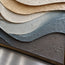 Earth-Tone Hand-Painted 3D Textured Oil Painting, Flowing Cream and Blue-Gray Strata #JP1L0E1K