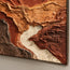 Rust and Sand Hand-Painted 3D Textured Oil Painting, Layered Earth Abstract #WOZTWBJA