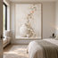 Ivory Hand-Painted Oil Painting, Trailing Blossoms and Pale Vessels #5LFVTUHO