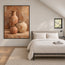 Terracotta Hand-Painted Oil Painting, Three Vessels on a Warm Ledge #ON3VRP1O