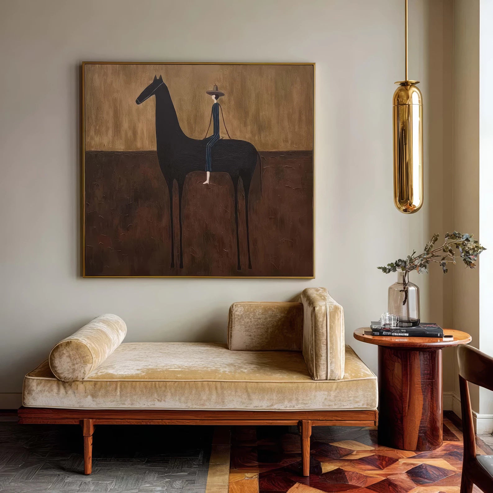 Modern Western Cowboy Painting #AB146
