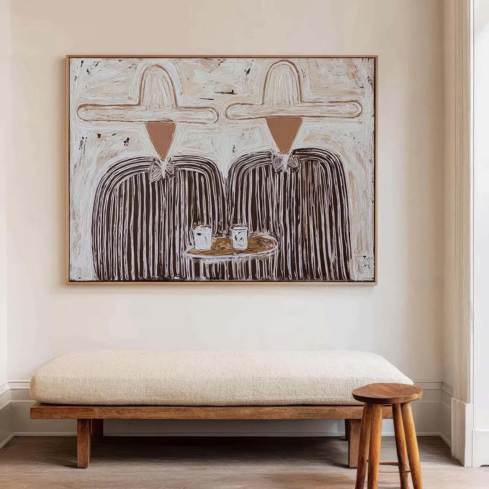 Wabi Sabi Two Figures Art #AB130