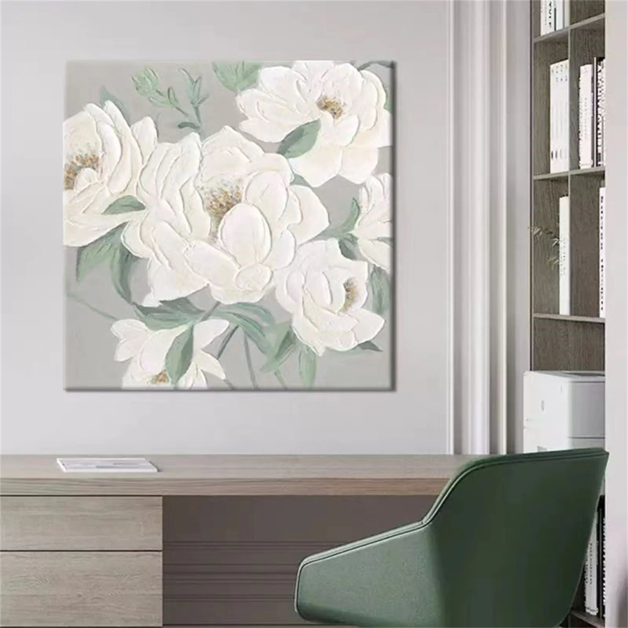 Flower & Tree Abstract Textured Wall Art #FT016