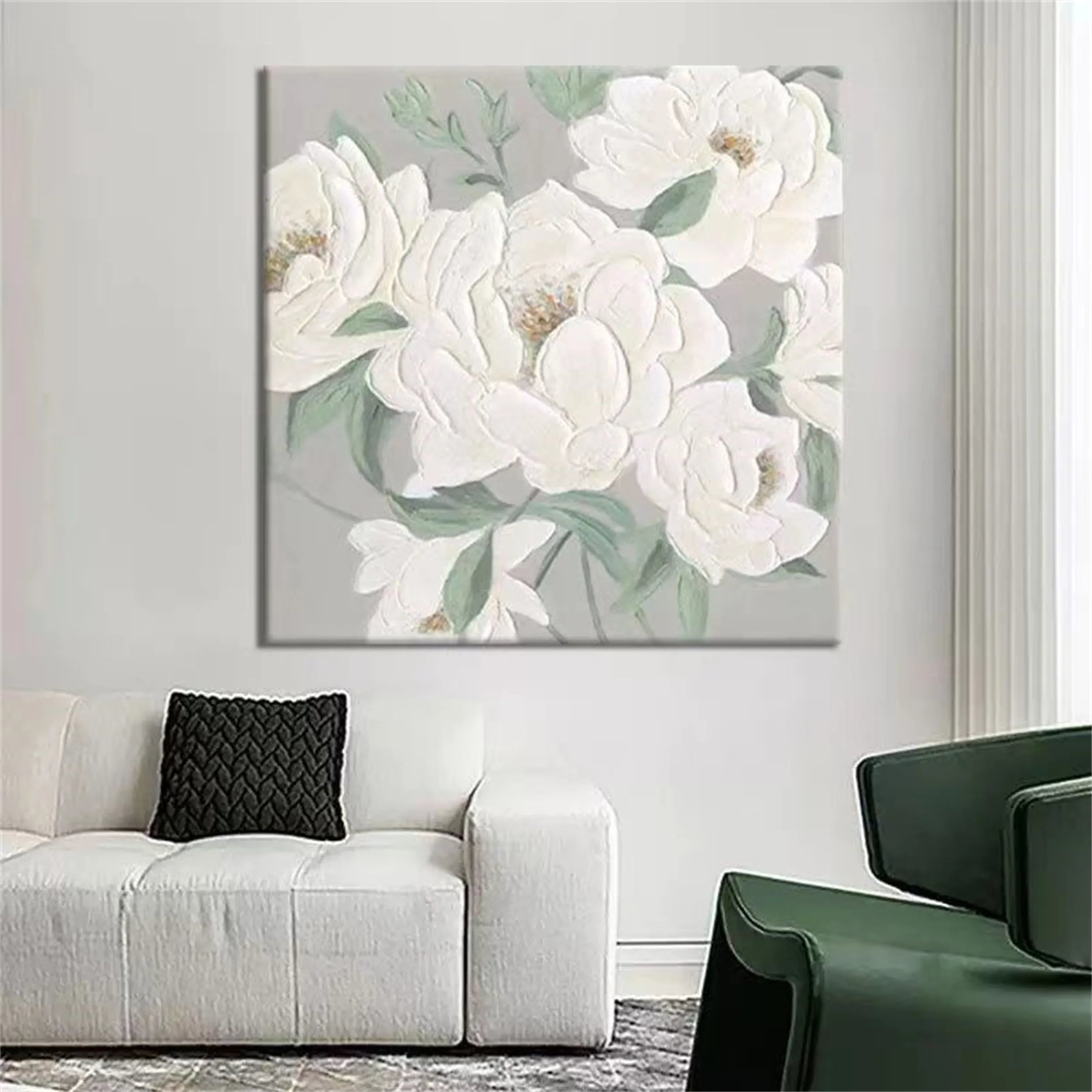 Flower & Tree Abstract Textured Wall Art #FT016