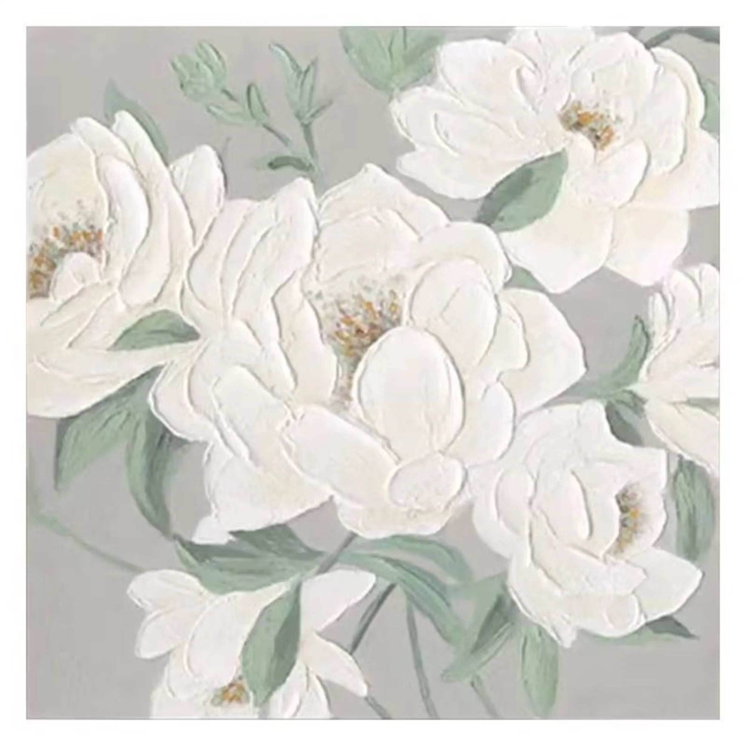 Flower & Tree Abstract Textured Wall Art #FT016