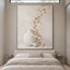 Ivory Hand-Painted Oil Painting, Trailing Blossoms and Pale Vessels #5LFVTUHO