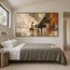 Earth-Tone Hand-Painted Oil Painting, Pianist at a Grand Piano #AQ4V2RU3
