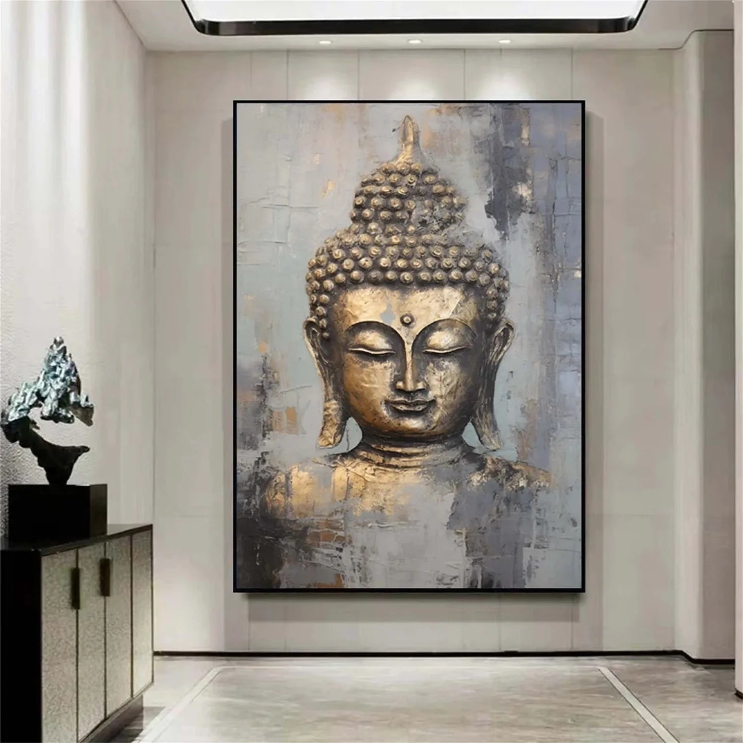 Abstract Buddha Portrait Painting #AB021