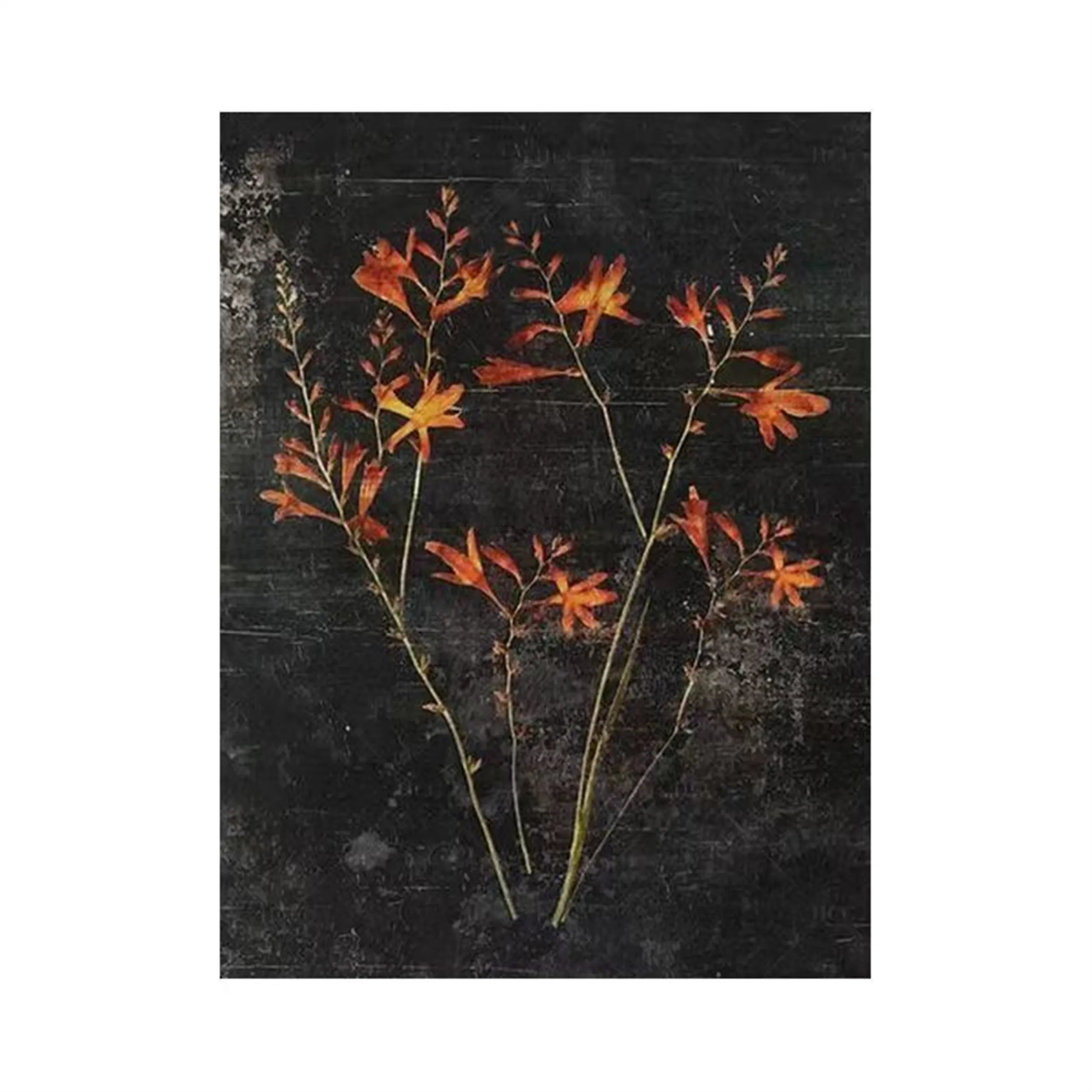 Flower & Tree Abstract Textured Wall Art #FT017