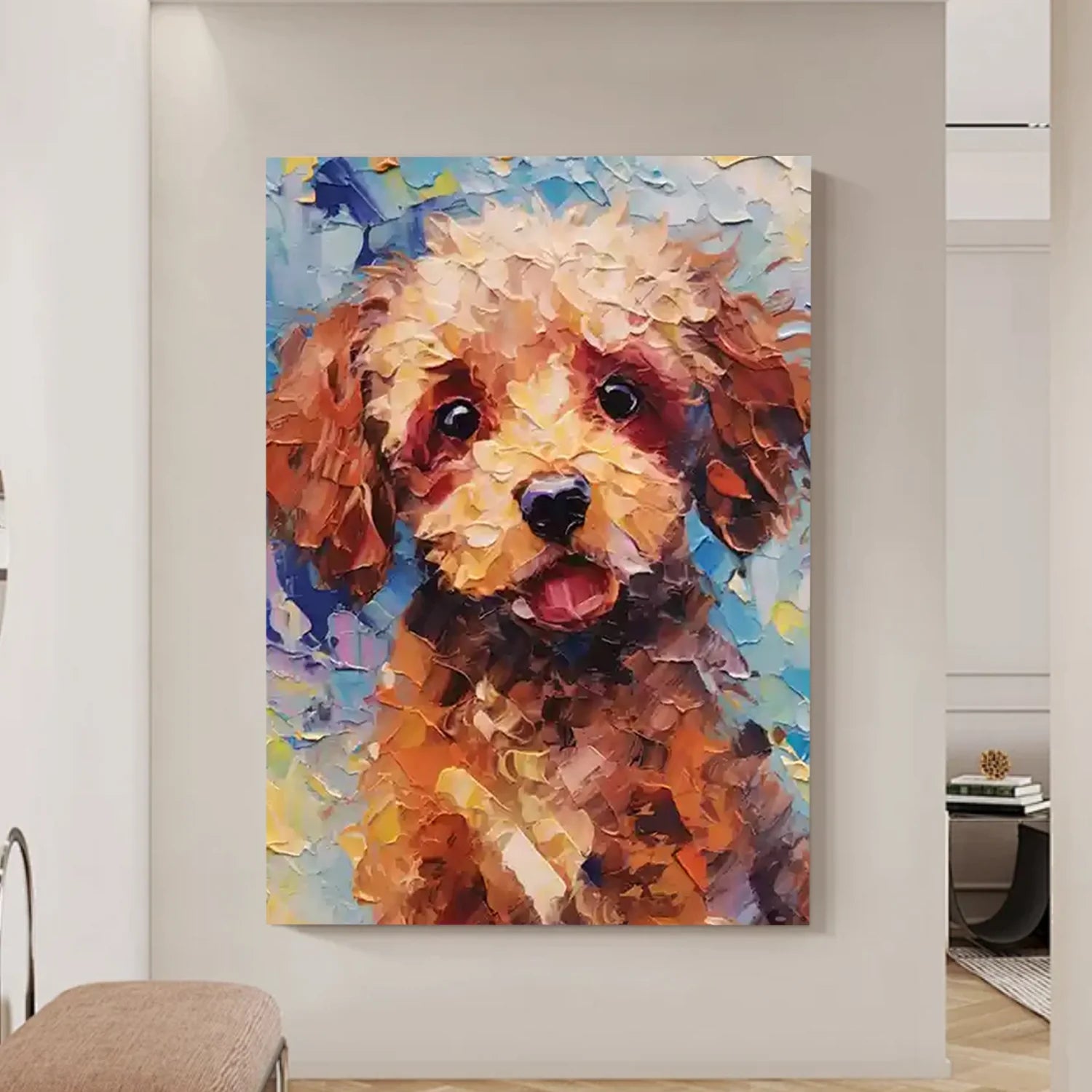 Abstract Animal Dog Wall Art #AM116