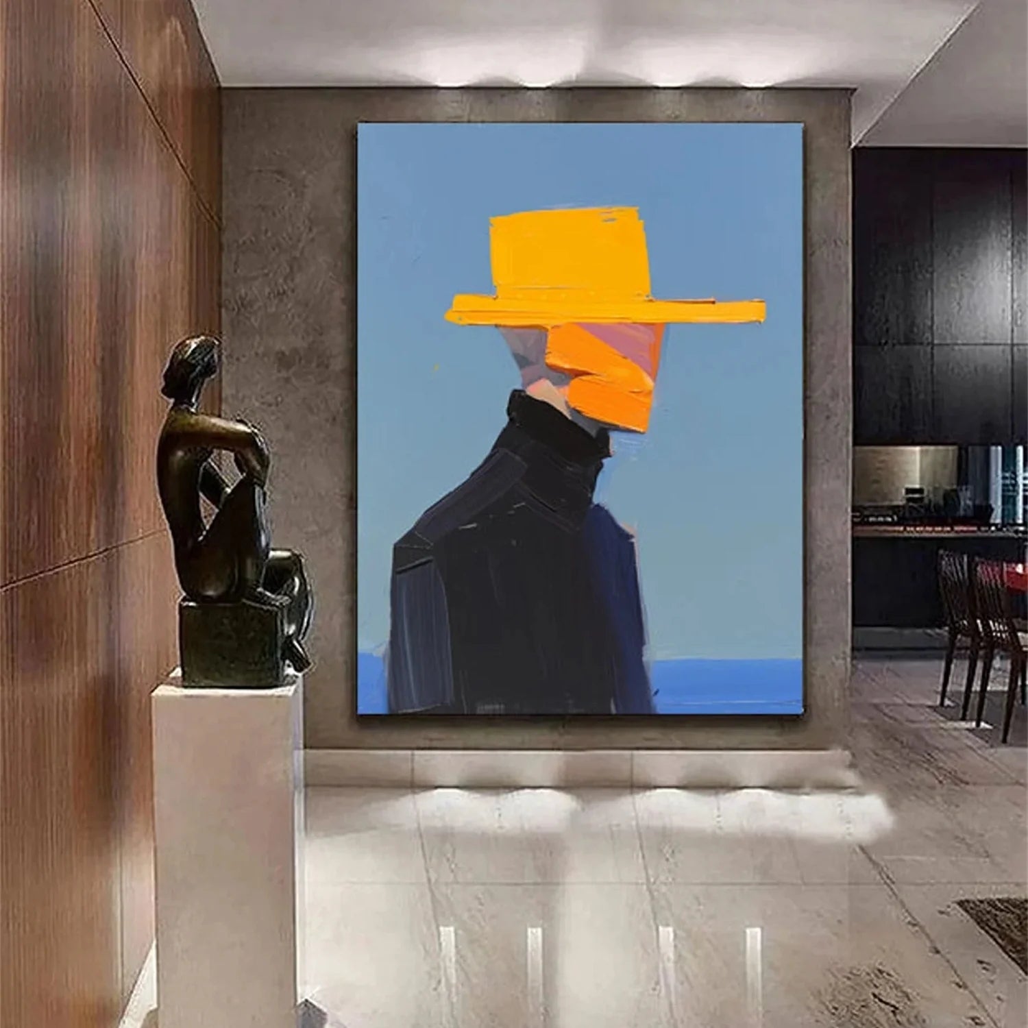 Abstract Portrait Colorful Painting #AB005