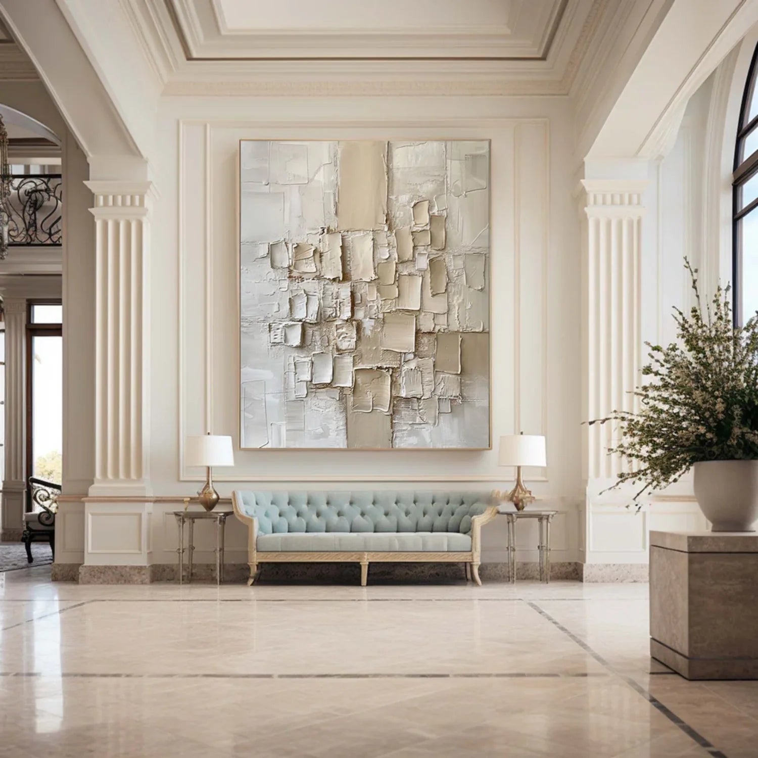 Abstract_Textured Canvas Art #WA603