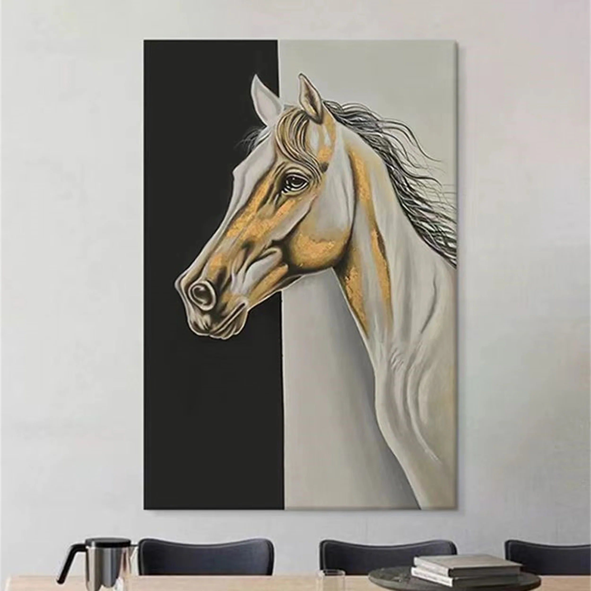 Colorfu Horse Abstract Animal Wall Art #AM014