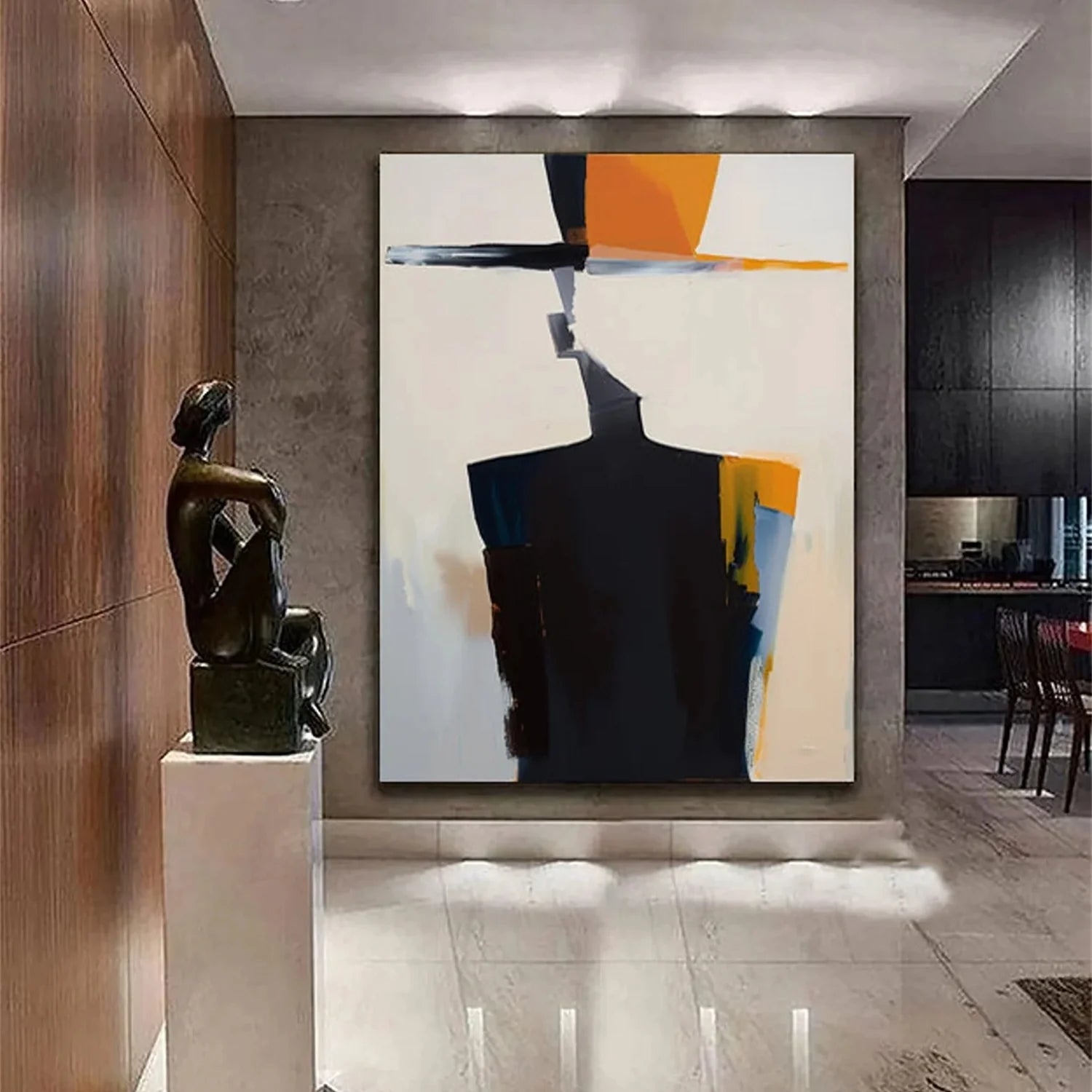 Abstract Portrait Colorful Painting #AB006