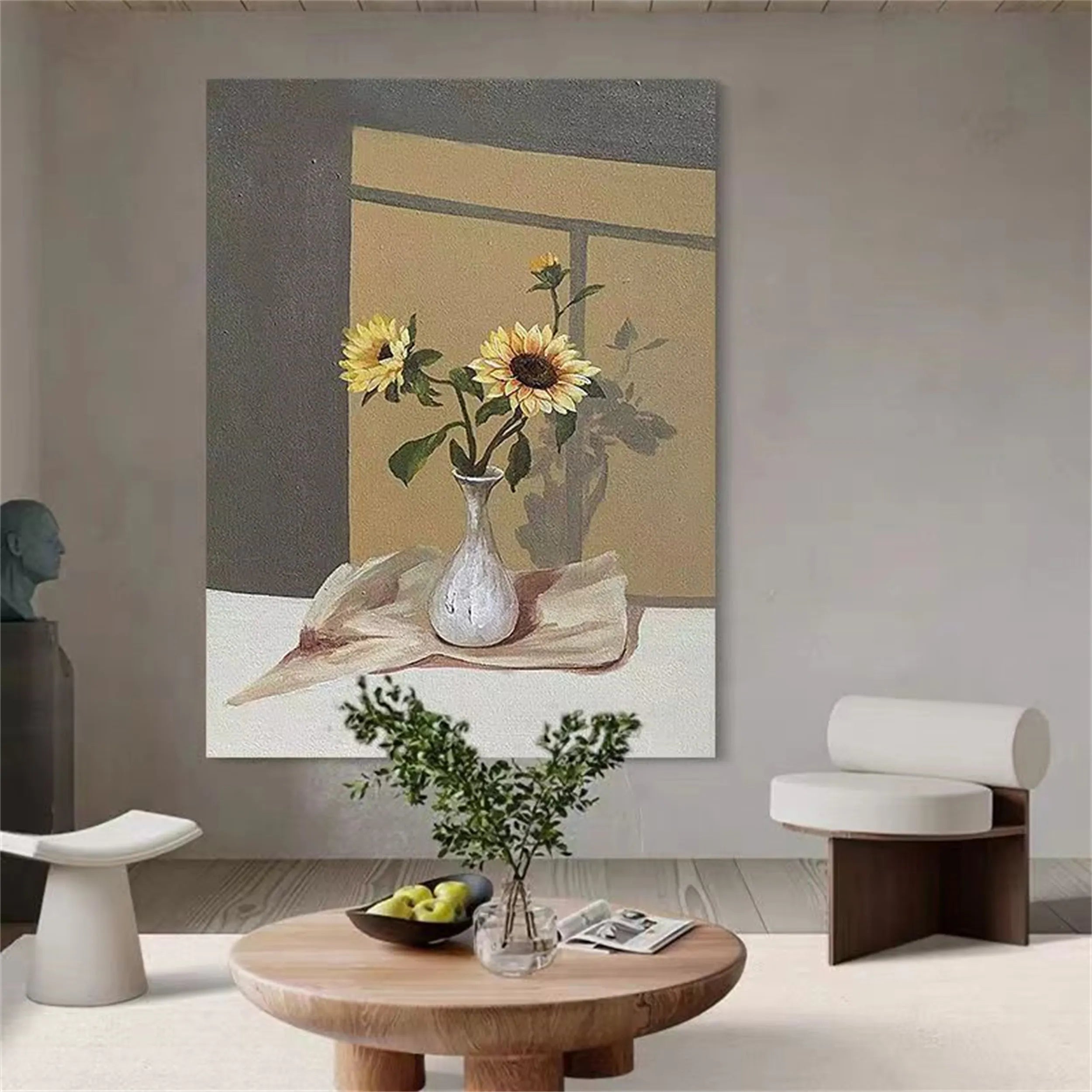 Colorful Flower & Tree Abstract  Wall Art #FT020