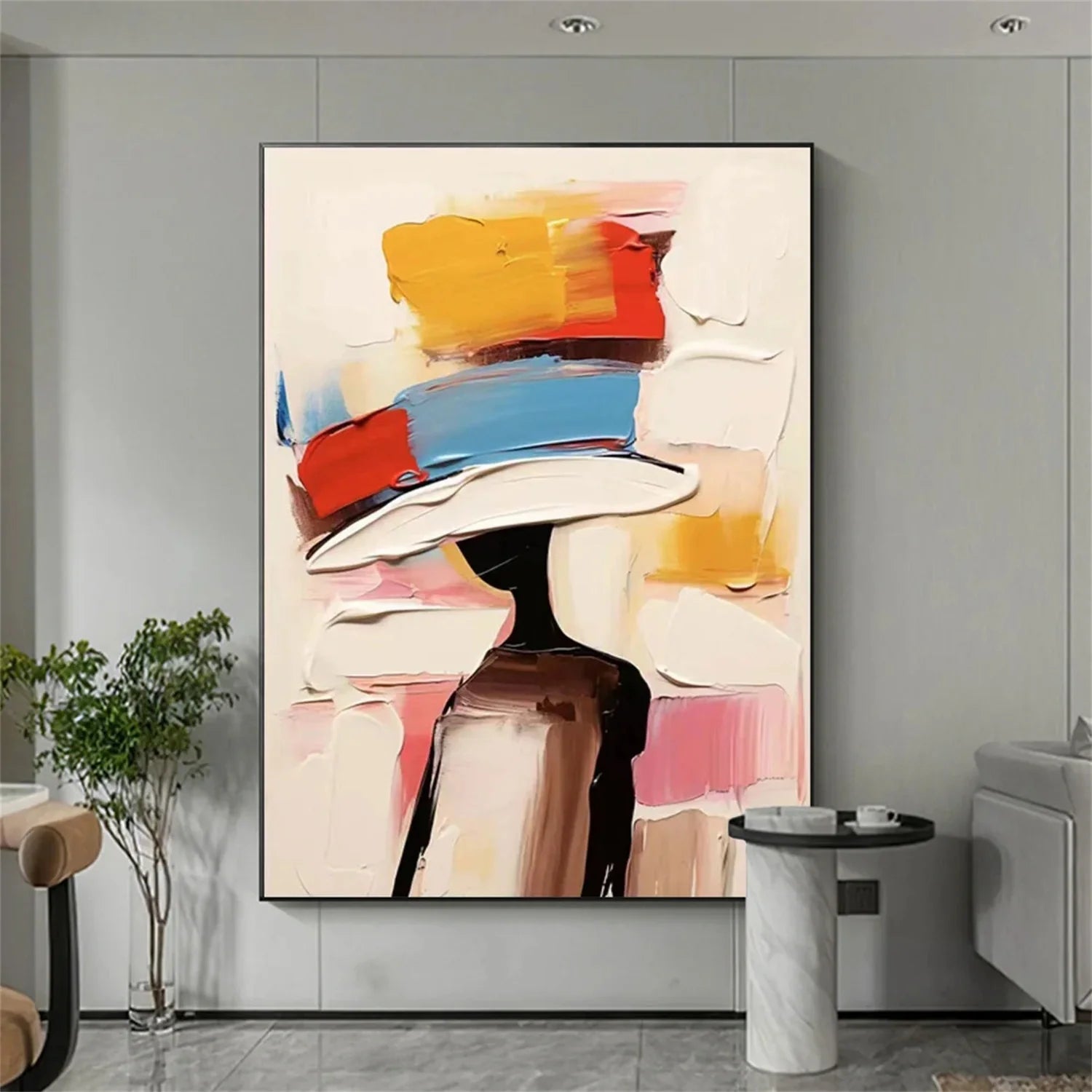 Abstract Portrait Colorful Painting #AB007