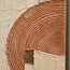 Cream Terracotta Hand-Painted 3D Textured Painting, Offset Arcs #MTMZSI67