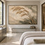 Beige Hand-Painted Grass Painting, Three Sweeping Seed Plumes #4BBZJSD7