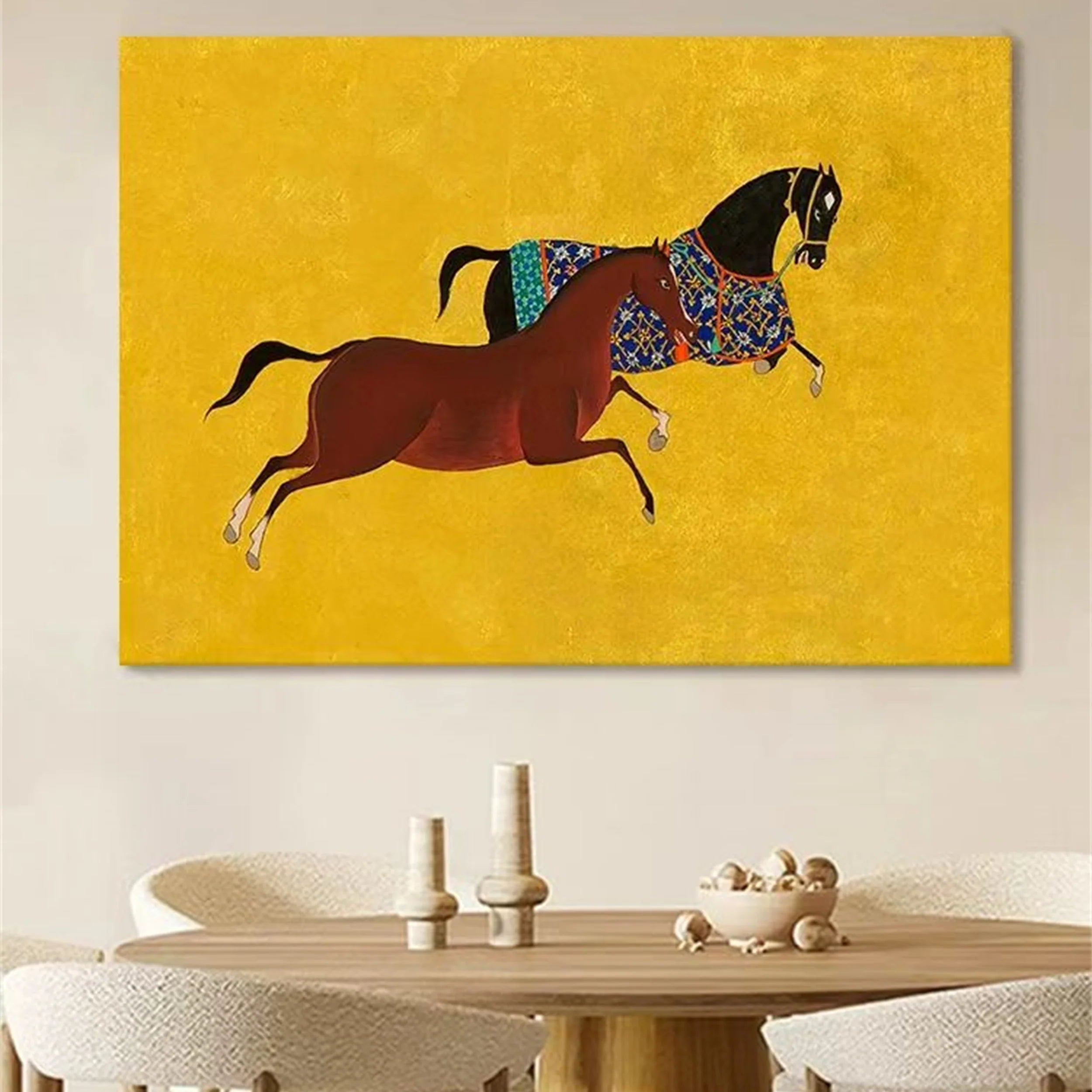 Colorful Horse Abstract Animal Wall Art #AM016