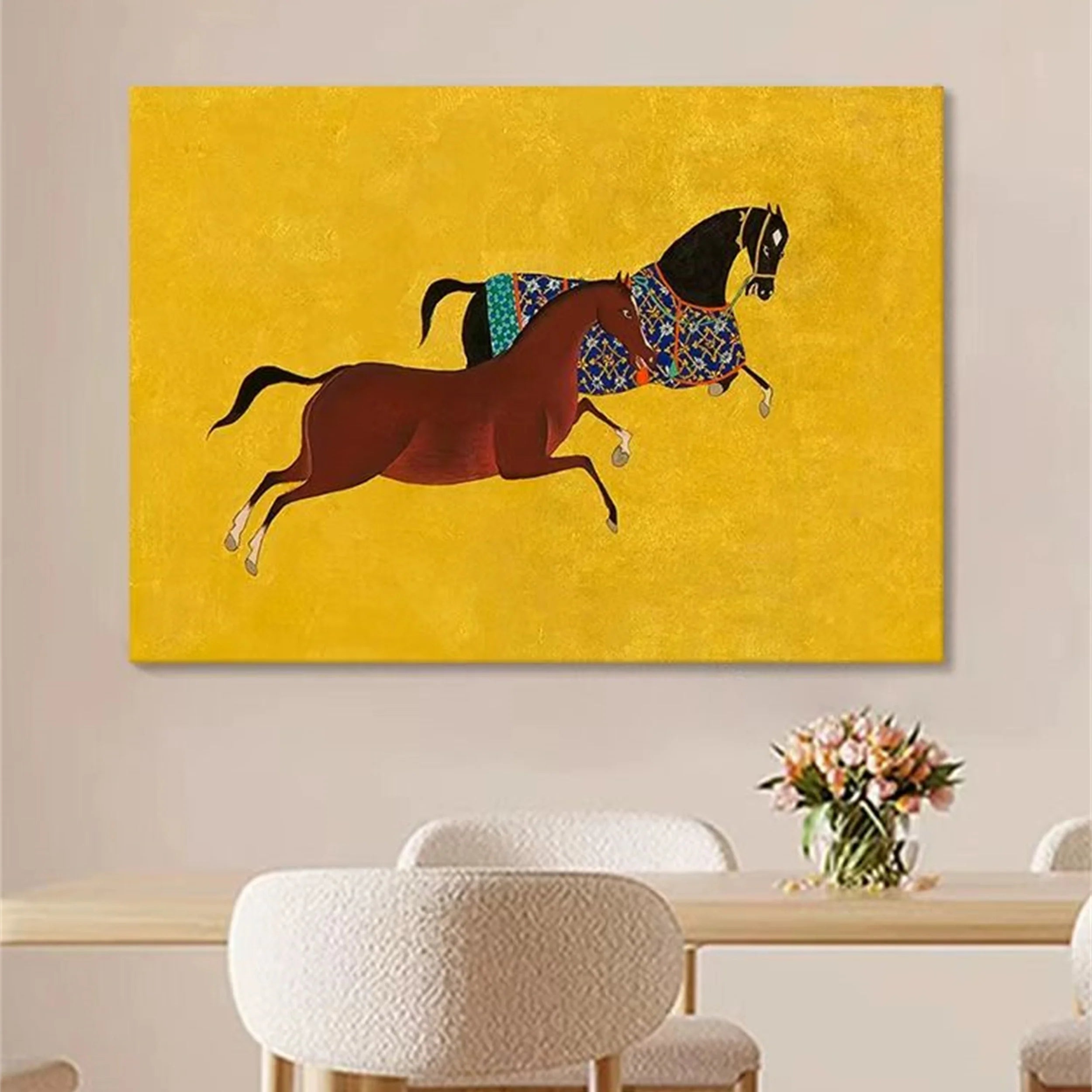 Colorful Horse Abstract Animal Wall Art #AM016