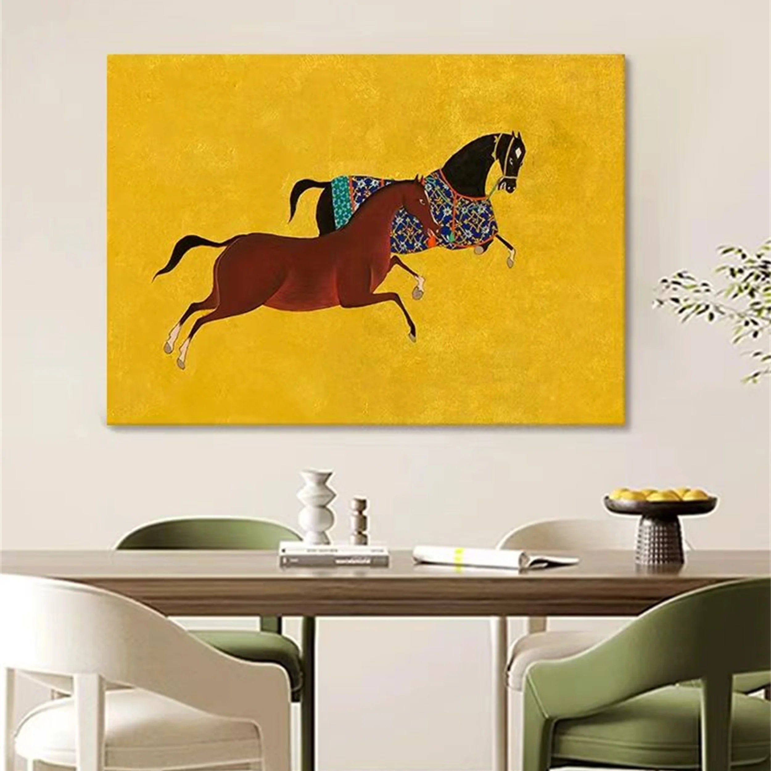 Colorful Horse Abstract Animal Wall Art #AM016