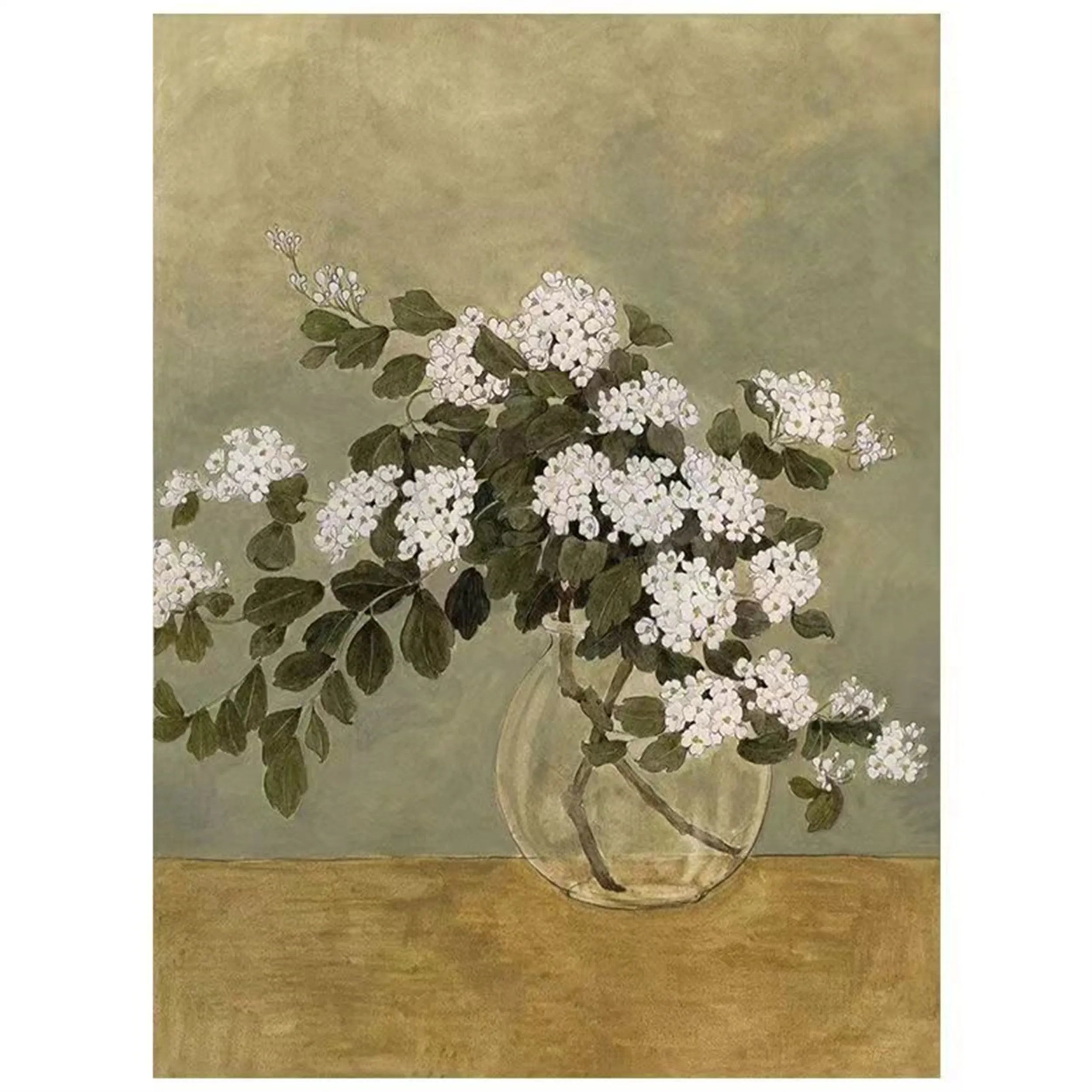 Colorful Flower & Tree Abstract  Wall Art #FT023