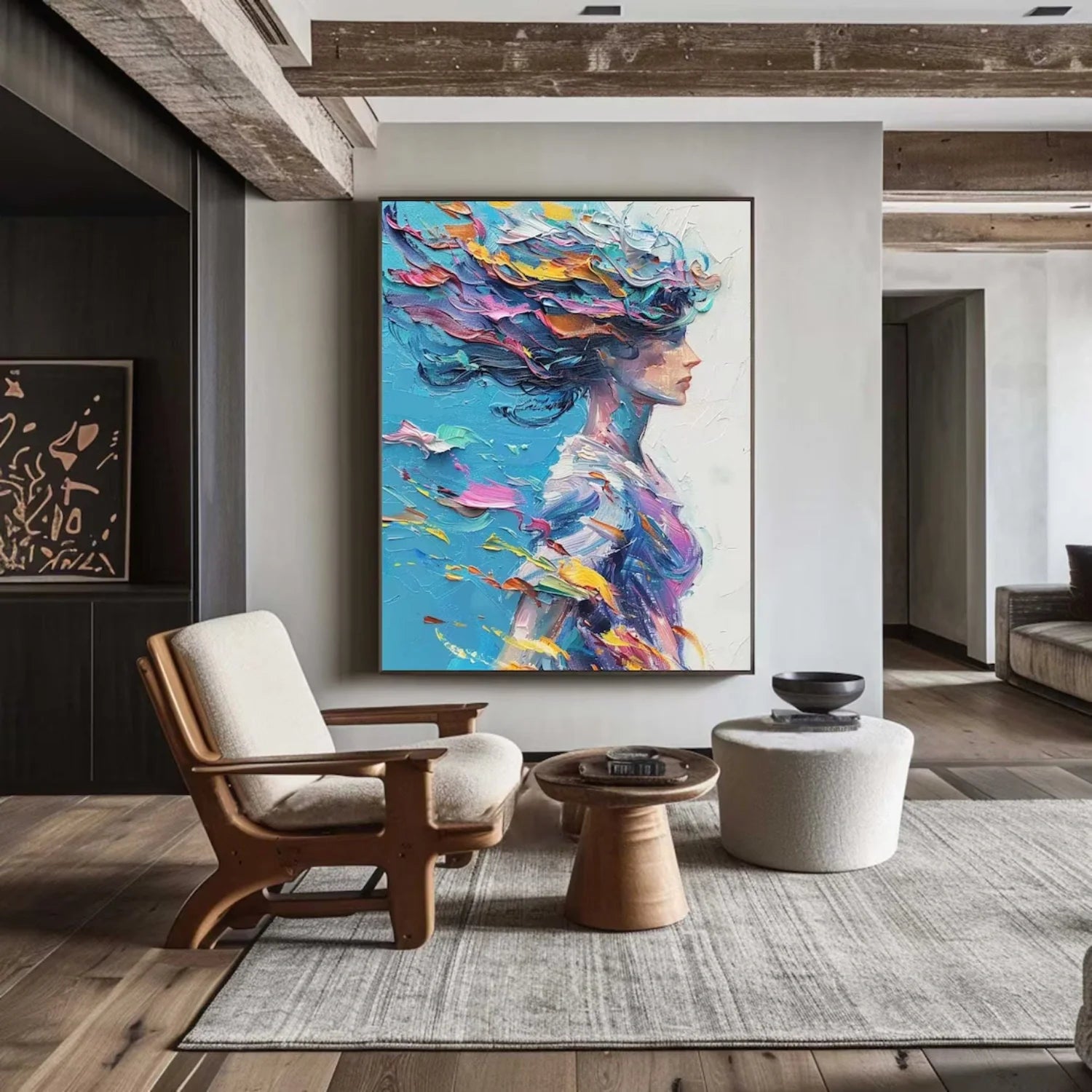 Abstract Portrait Colorful Painting #AB008