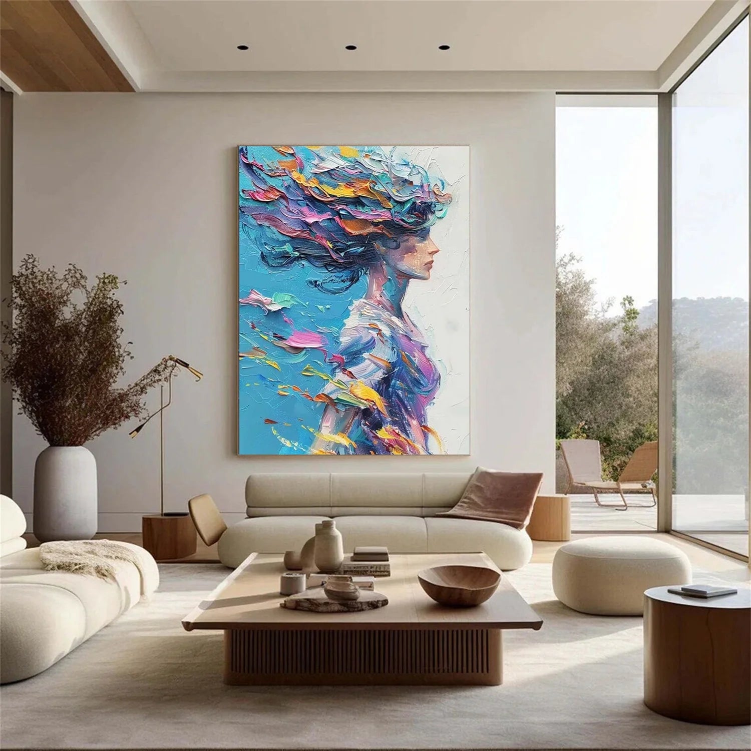 Abstract Portrait Colorful Painting #AB008
