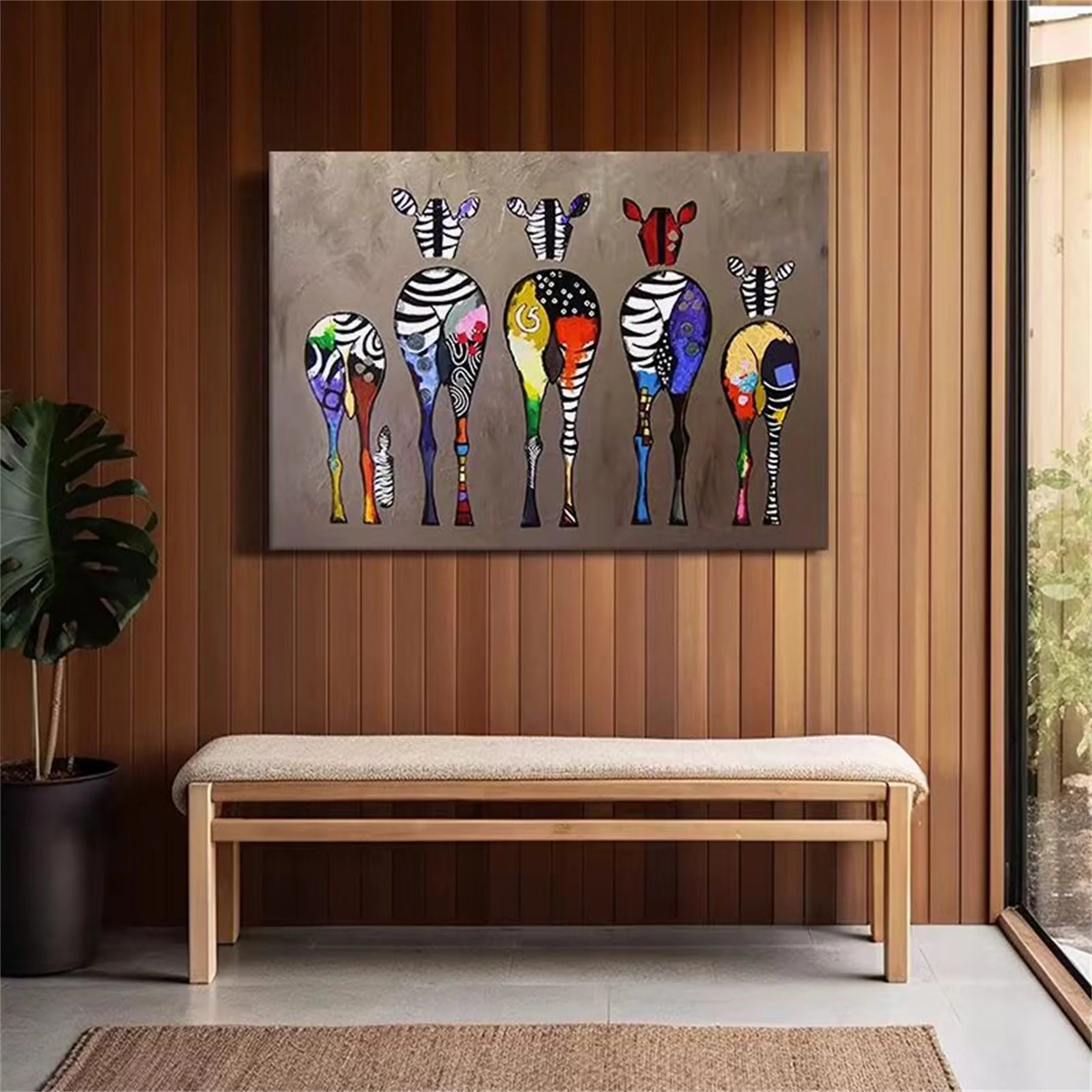 Colorful Horse Abstract Animal Wall Art #AM019
