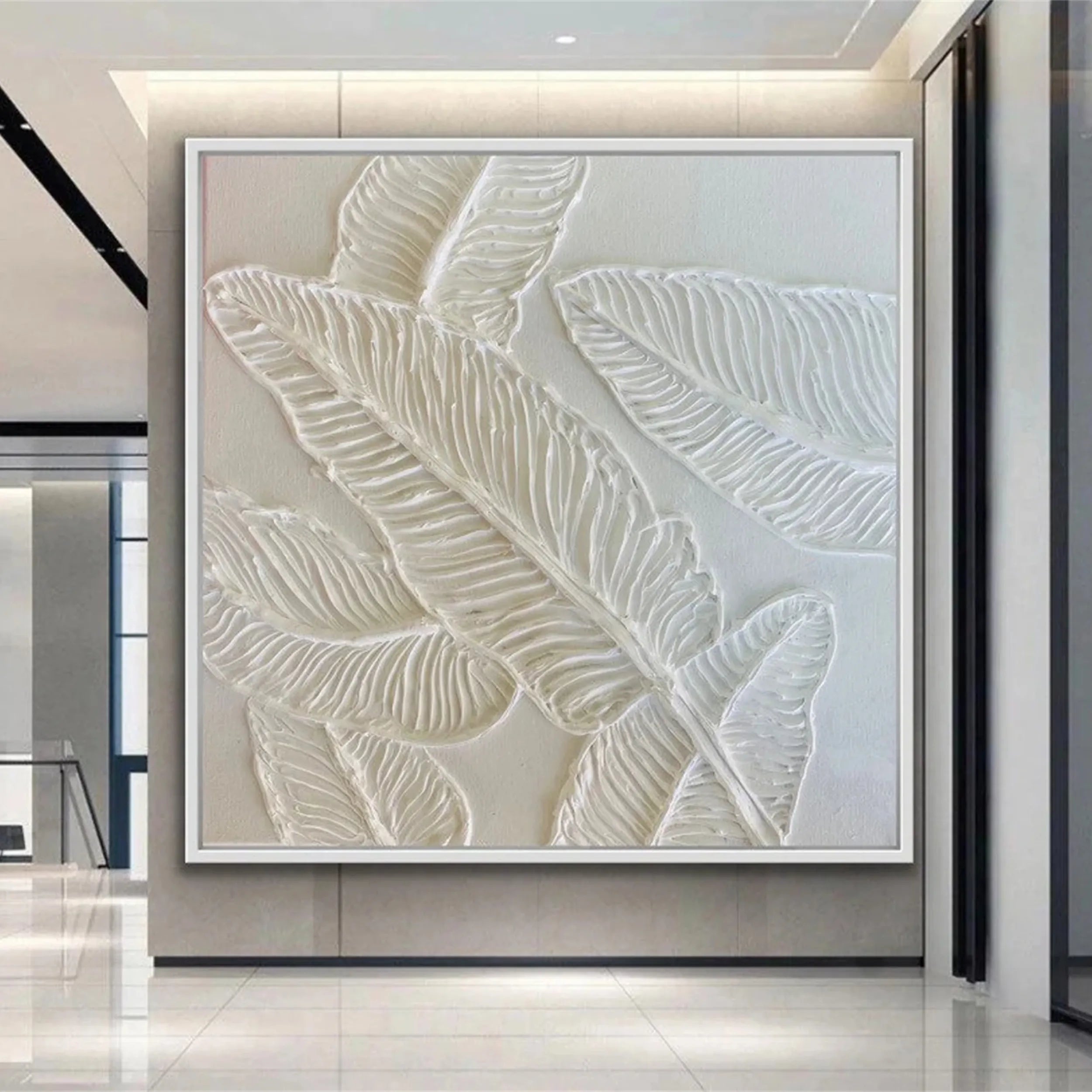 Flower & Tree Abstract Textured Wall Art #FT030