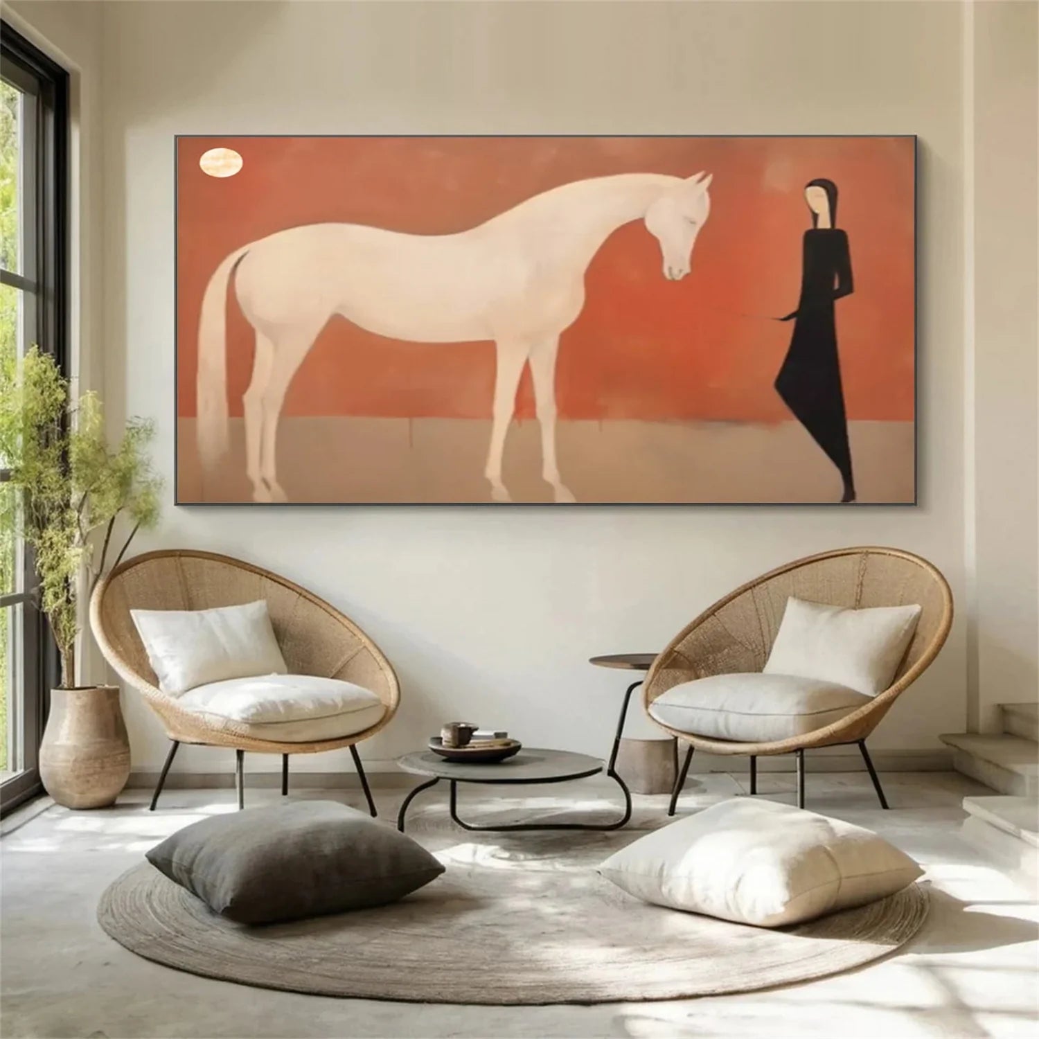 Abstract Animal Horse Wall Art #AM133