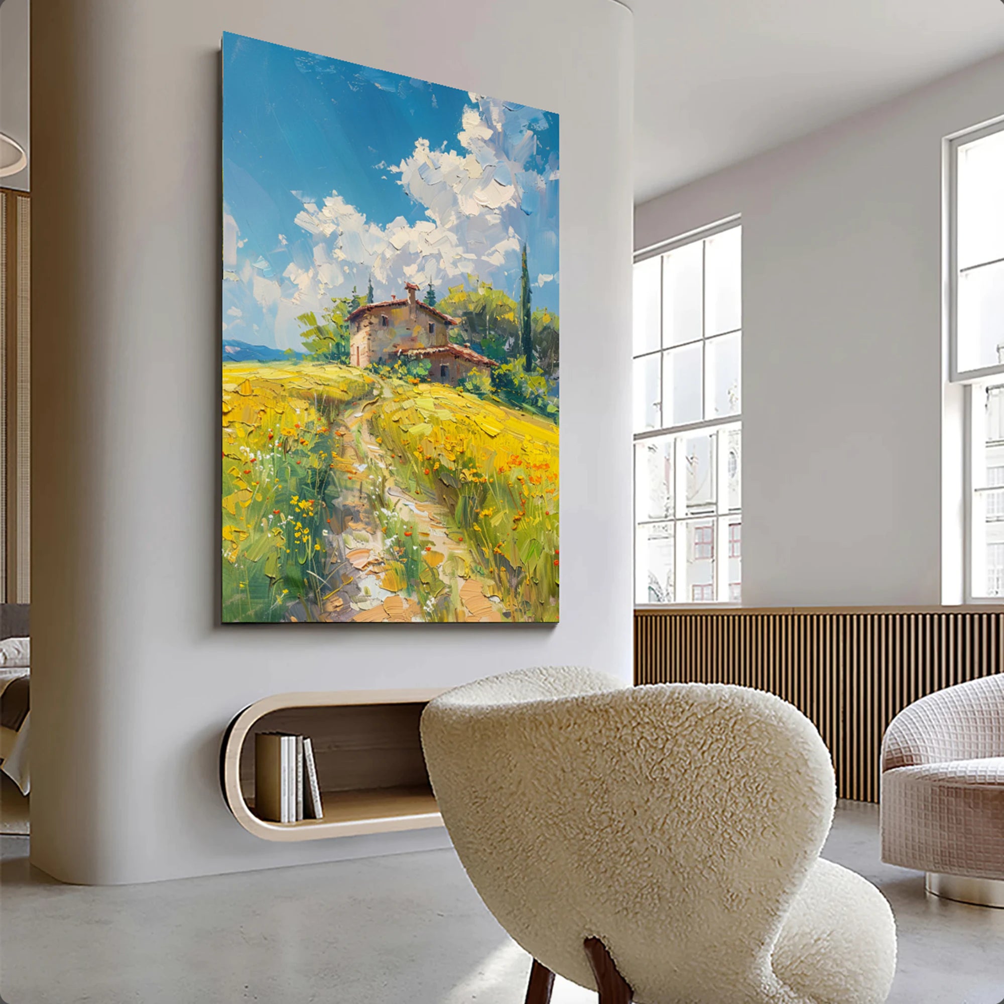 Tuscan Countryside Oil Painting #FJ590