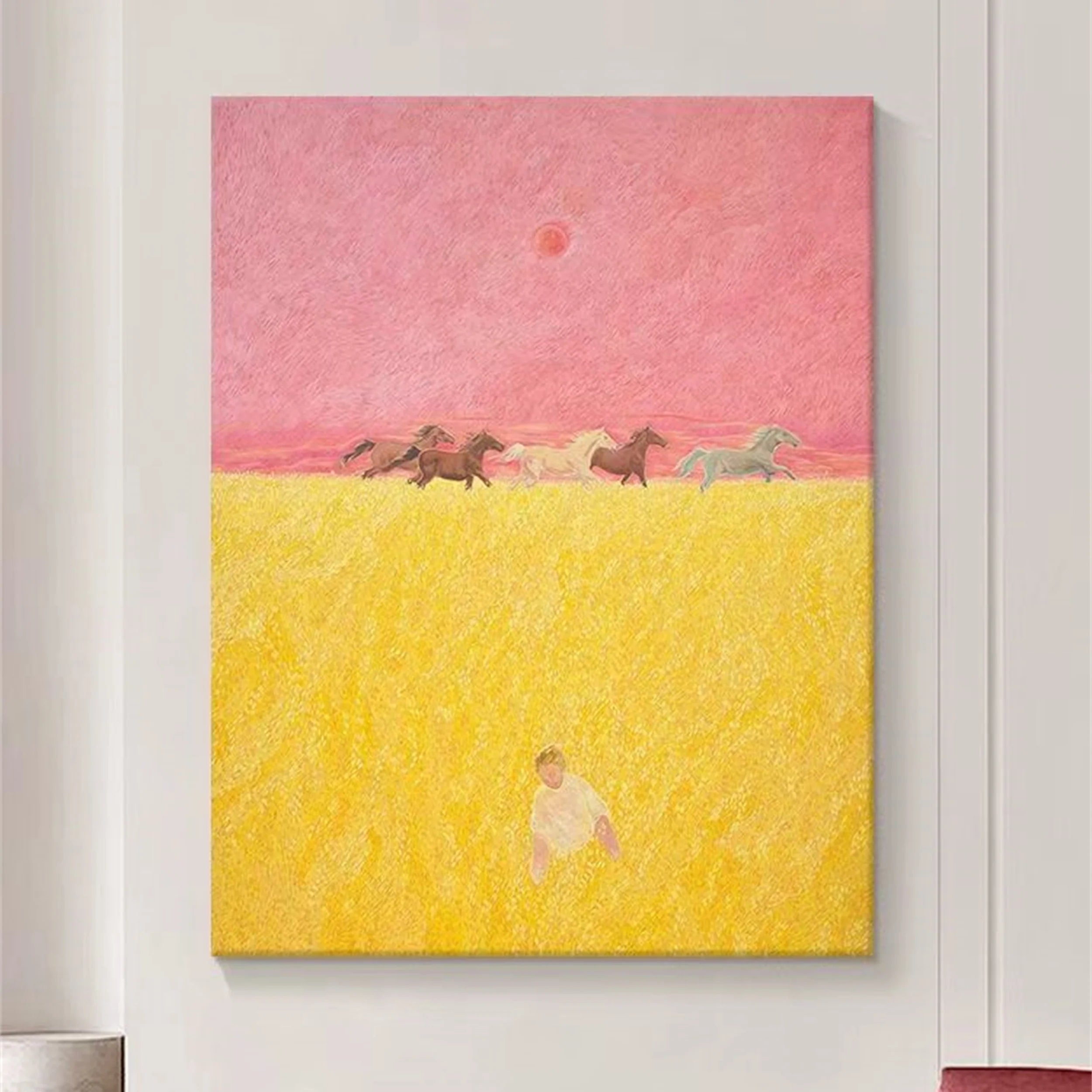 Colorful Horse Abstract Animal Wall Art #AM026