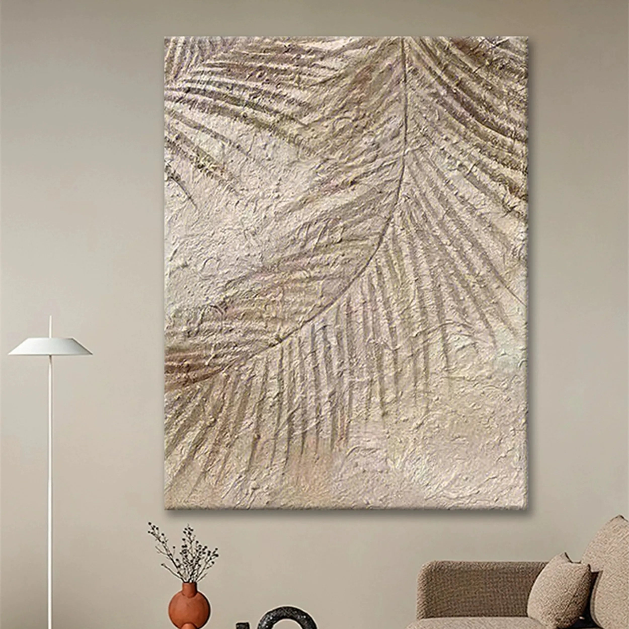 Flower & Tree Abstract Textured Wall Art #FT037
