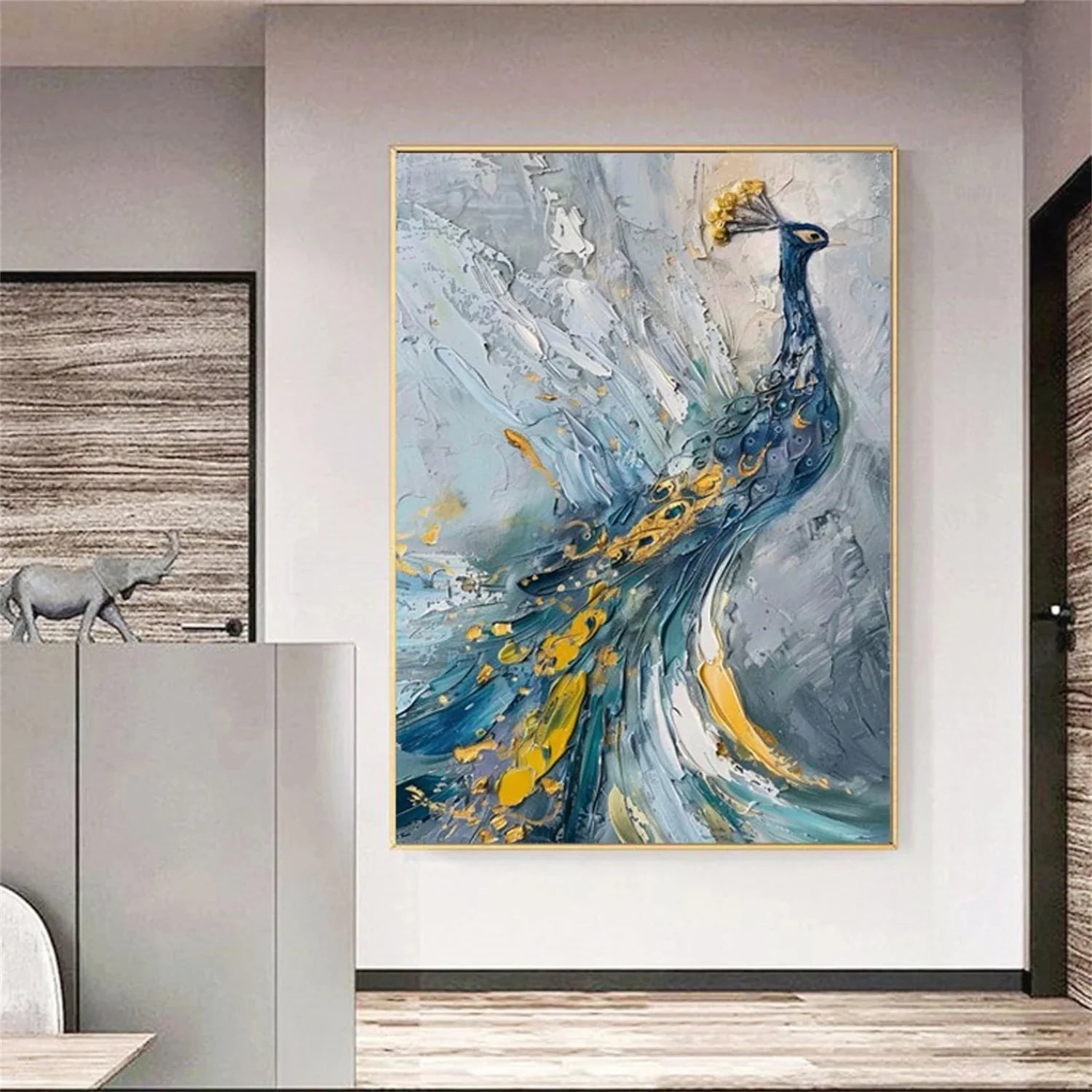 Colorful Abstract Animal Wall Art #AM091