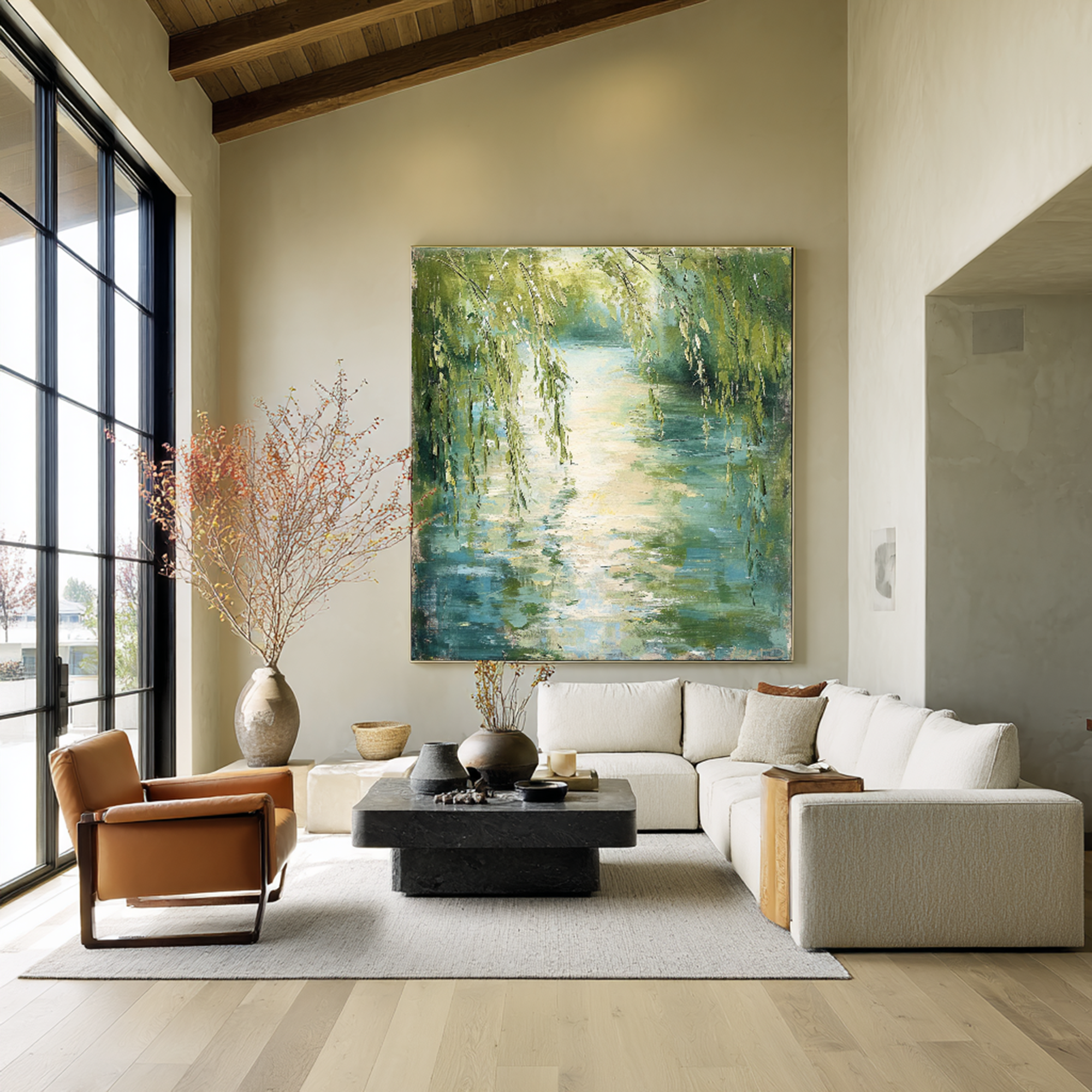 Impressionist Water Landscape Wall Art #FT337