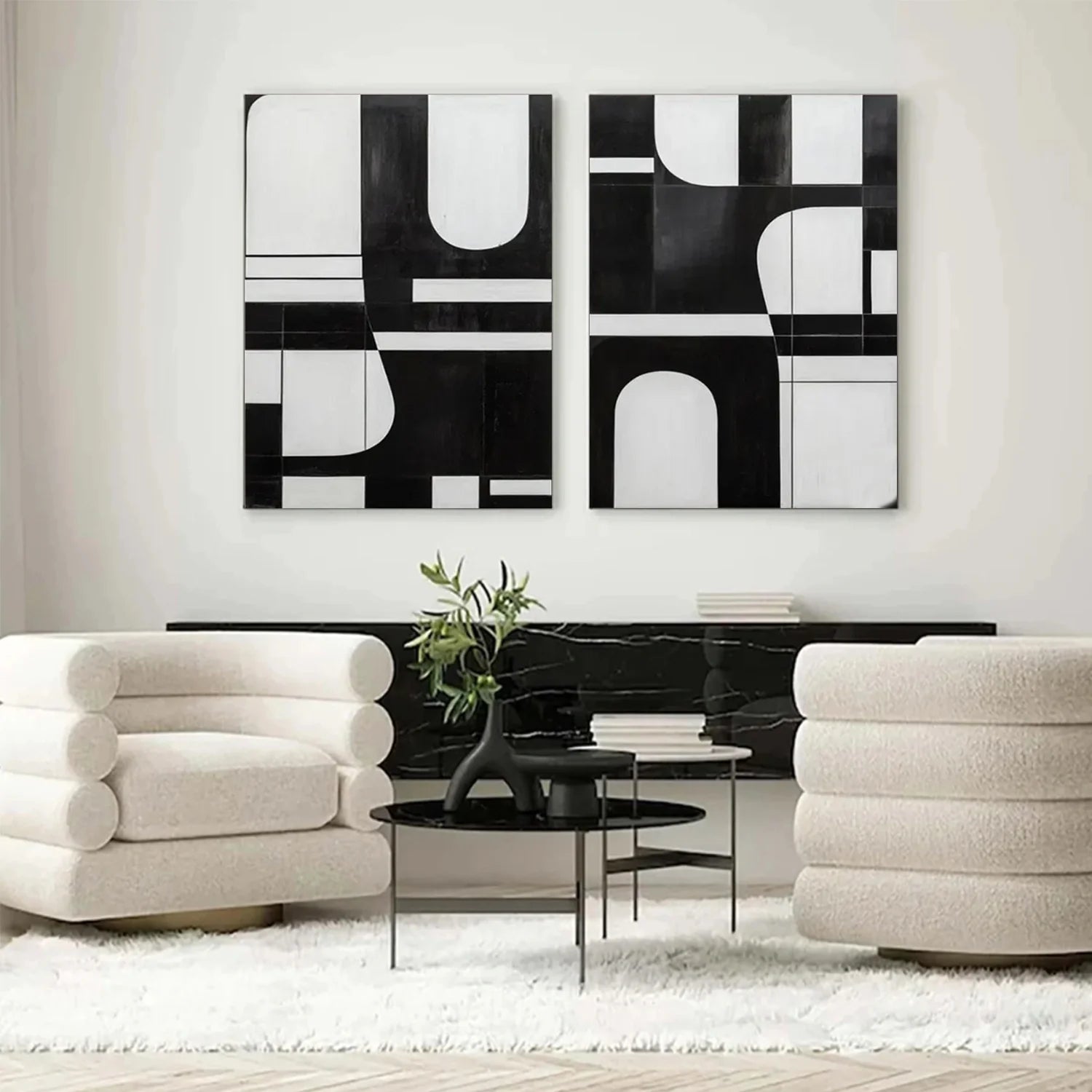 Abstract Tranquility Set of 2 #WA555