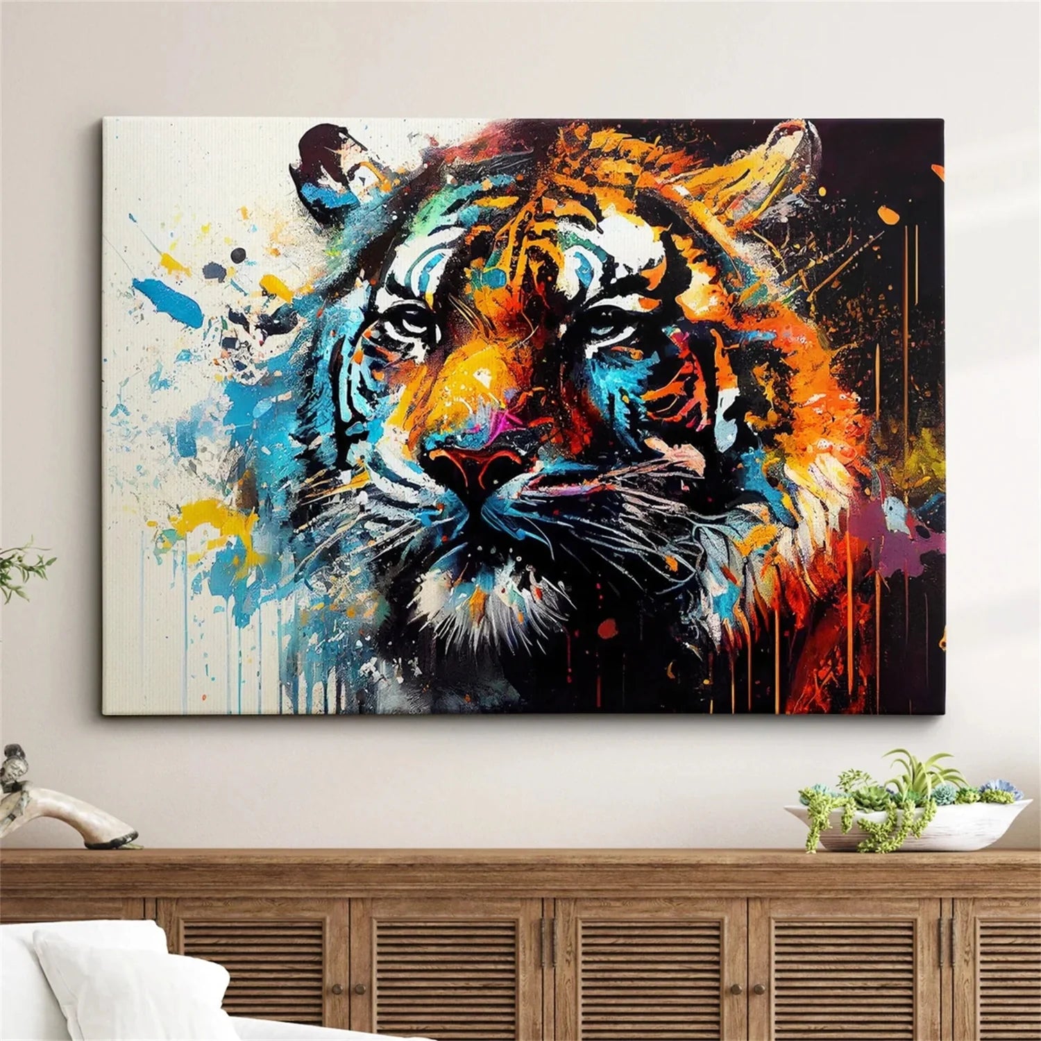 Colorful Abstract Animal Wall Art #AM085
