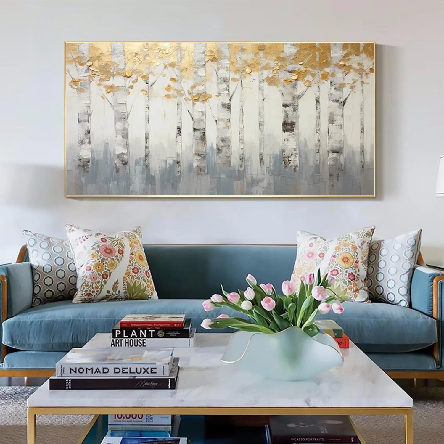 Flower & Tree Abstract Wall Art #FT137