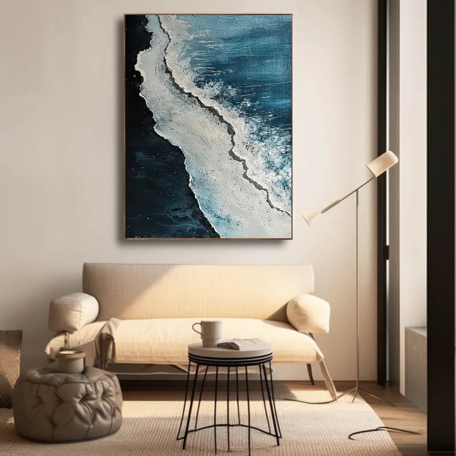 Sea & Sky Abstract Textured Wall Art #SK172