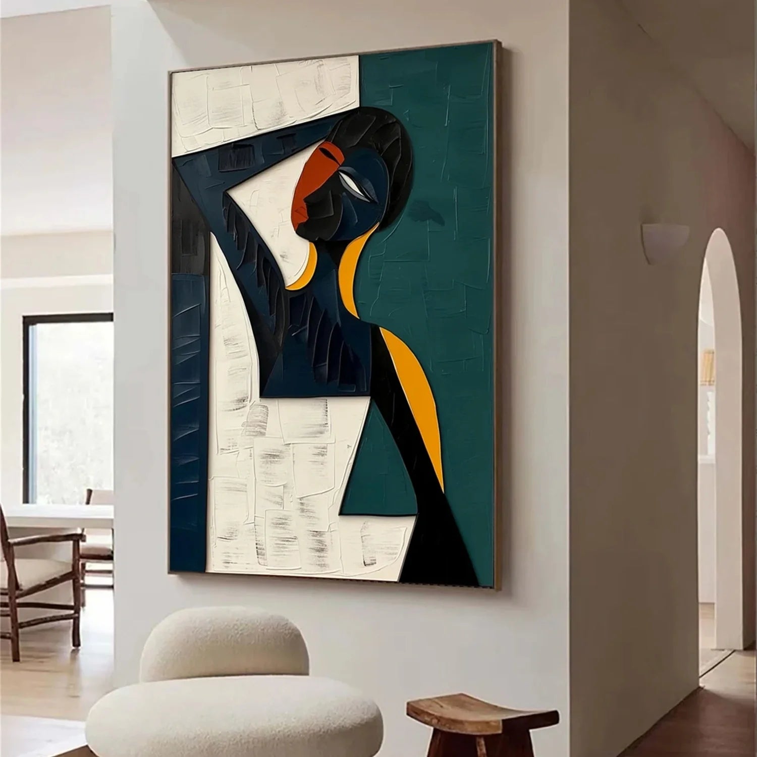 Abstract Portrait Colorful Painting #AB001