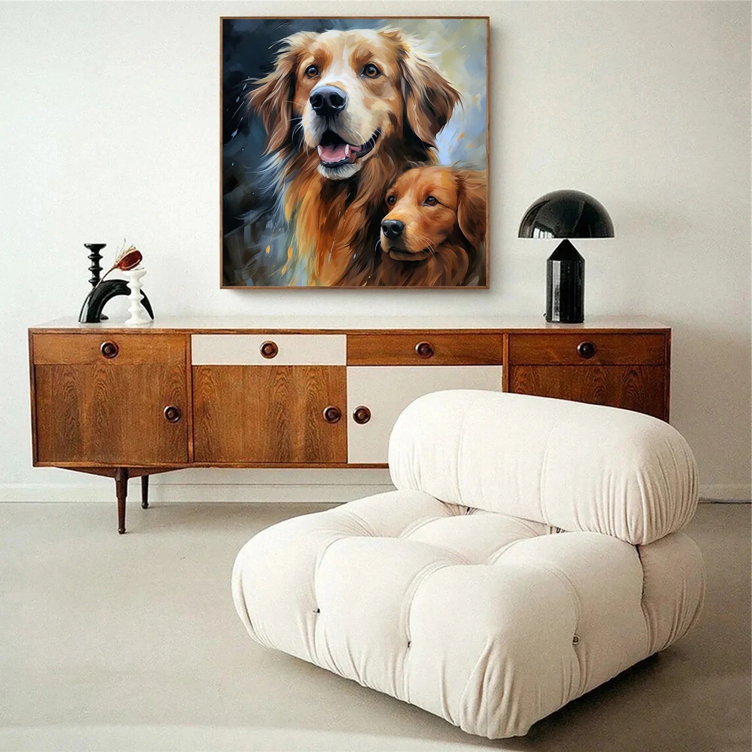 Abstract Animal Dog Wall Art #AM099