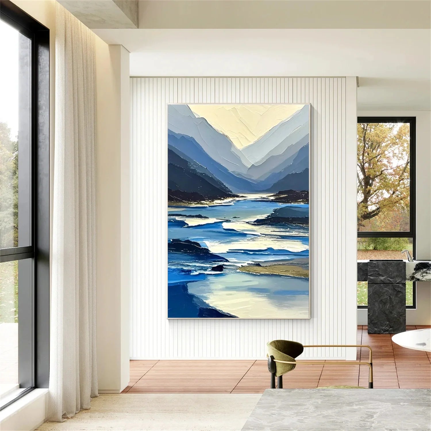 Abstract Mountain_Canvas Art #MD279
