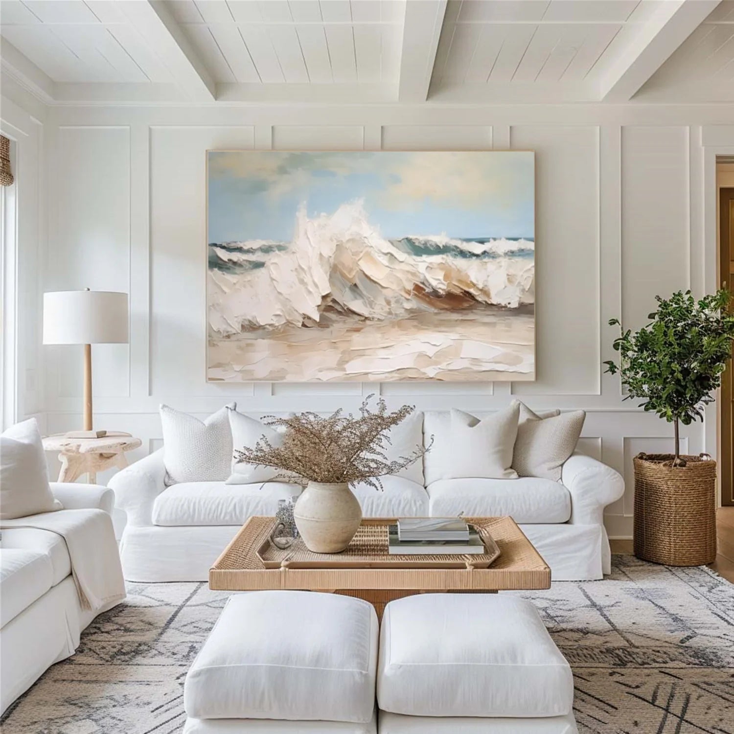 Sea & Sky Abstract_Textured_Wall Art #SK138