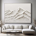 Minimalist Mountain Oil Painting #FJ205