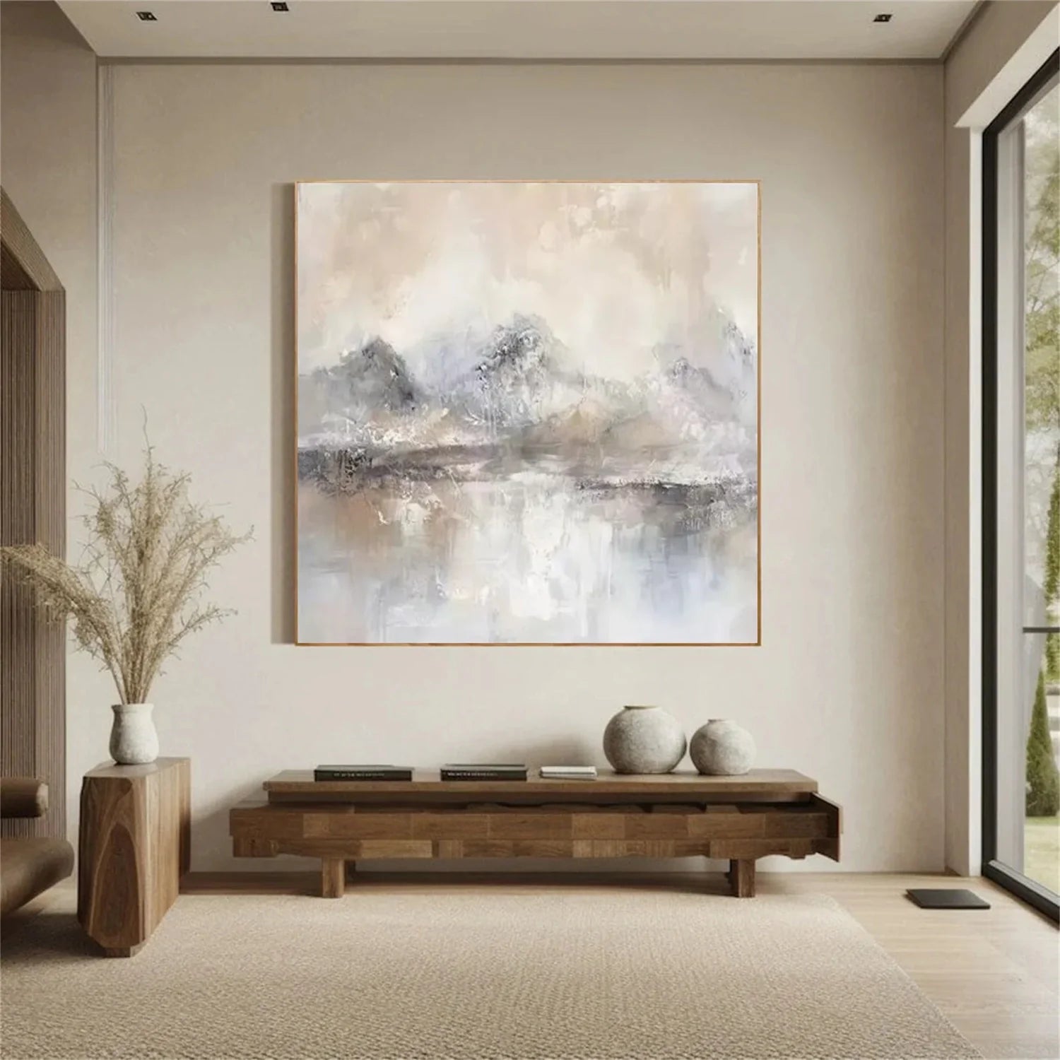 Abstract Mountain_Canvas Art #MD270