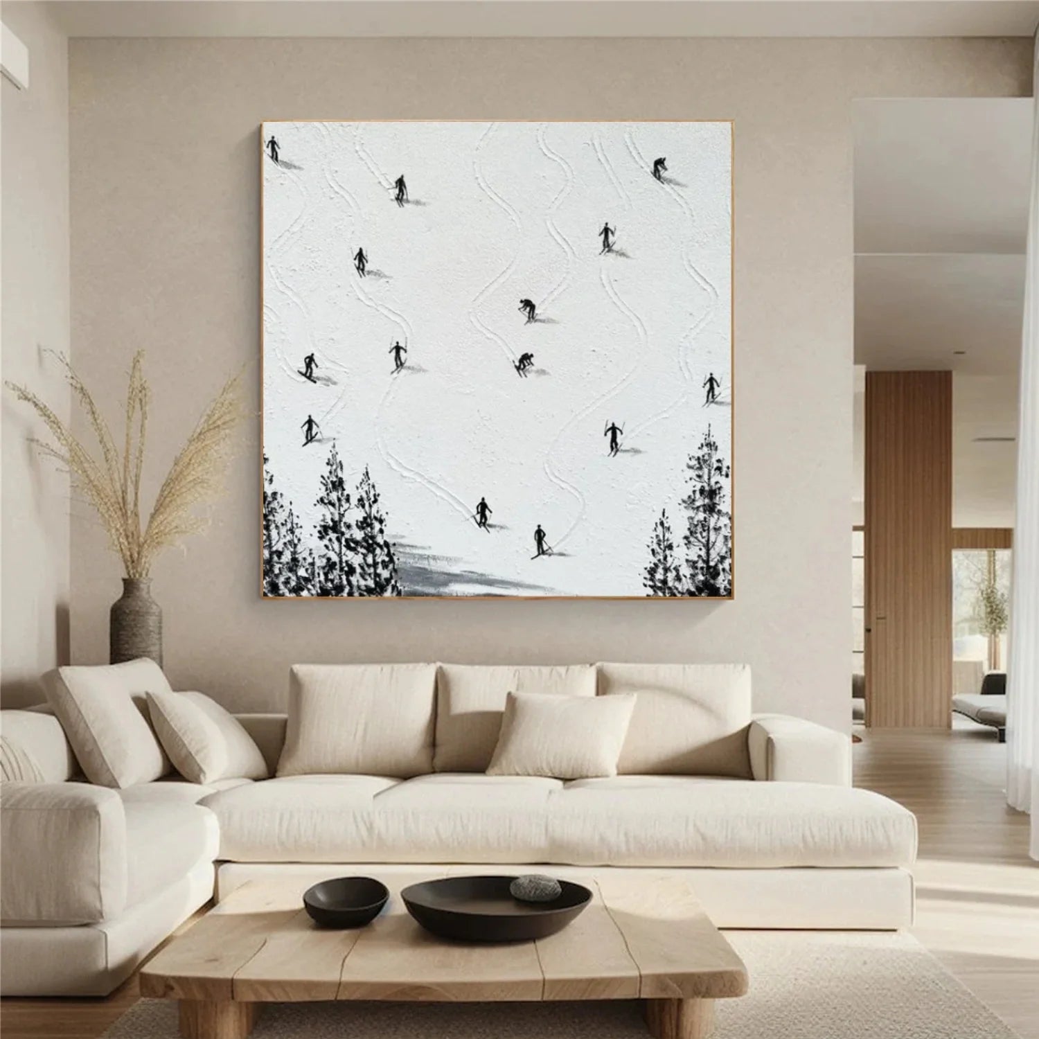 Skiing Sport Wall Art #AS060