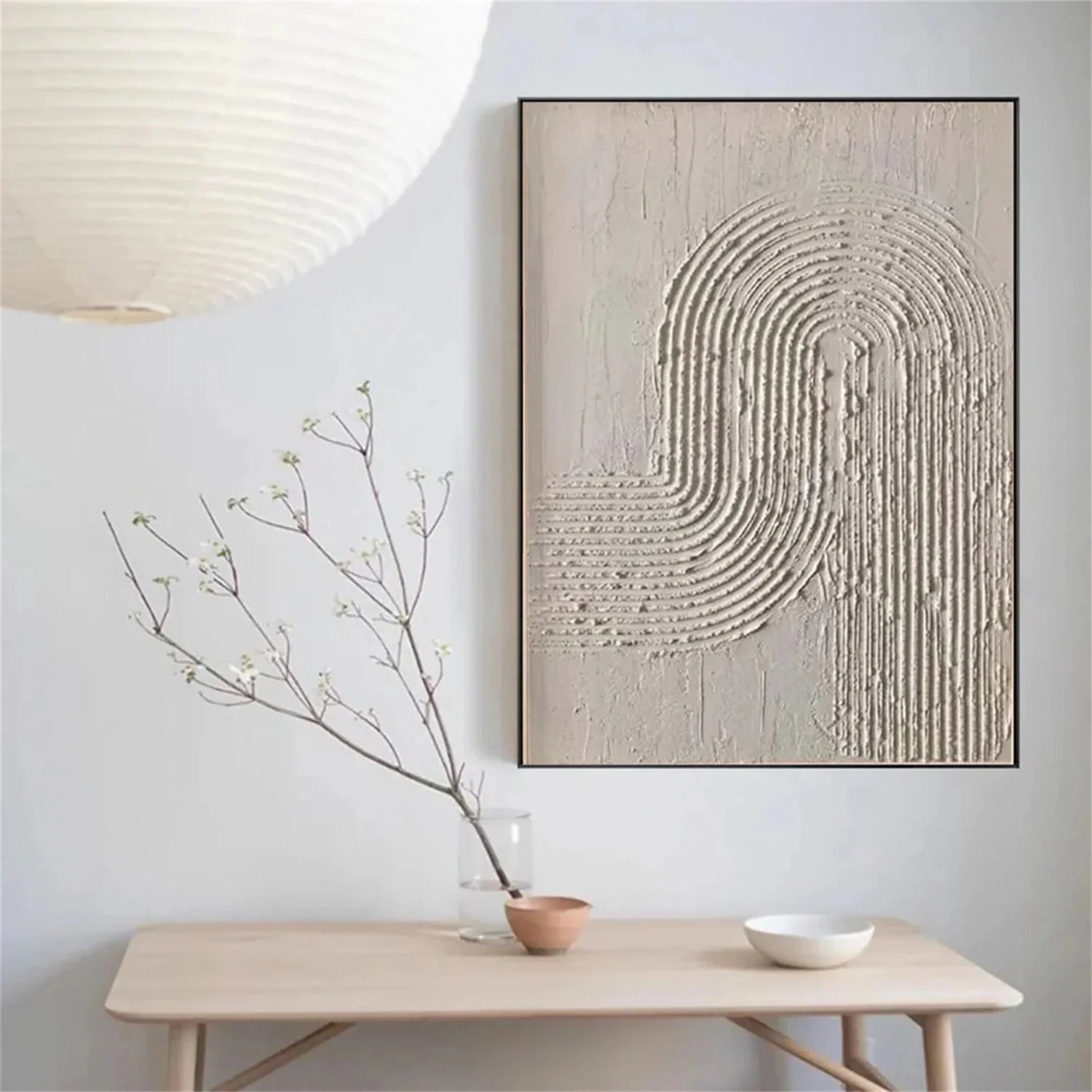 Minimalist Brown & Beige Art #MB030