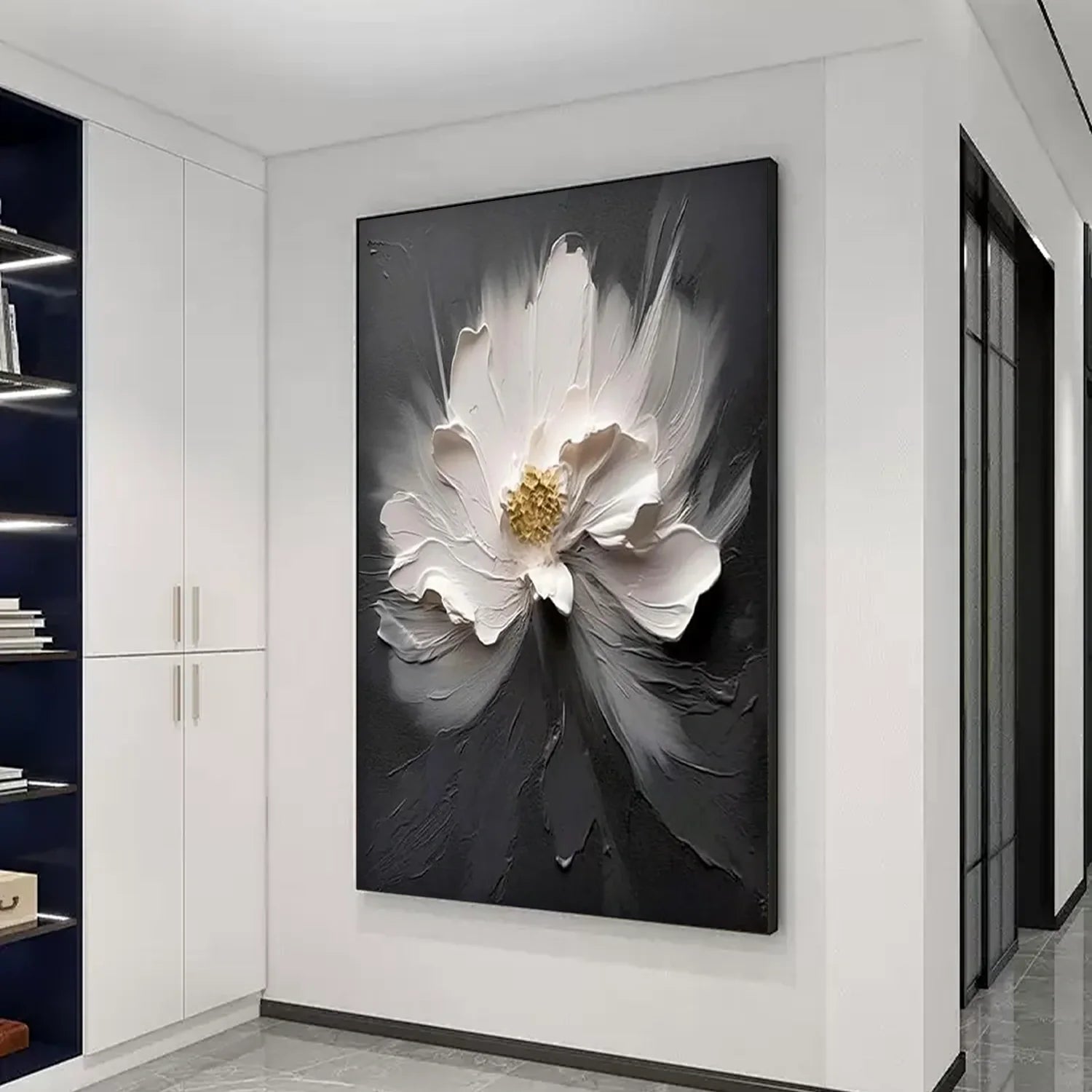 Flower & Tree Abstract_Textured Wall Art #FT132